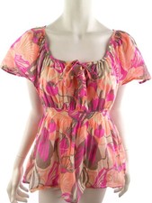 VINTAGE Damen Tunika Bluse Gr