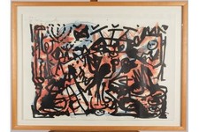 A.R. Penck große Lithografie