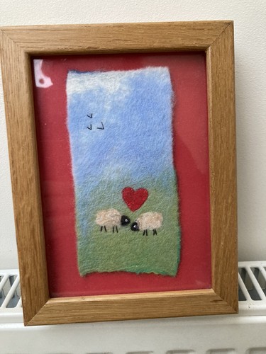Nadelfilzbild handarbeit - nadelfilzbild,