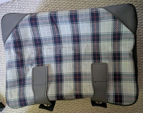 Vintage stoffkoffer kariert - vintage,
