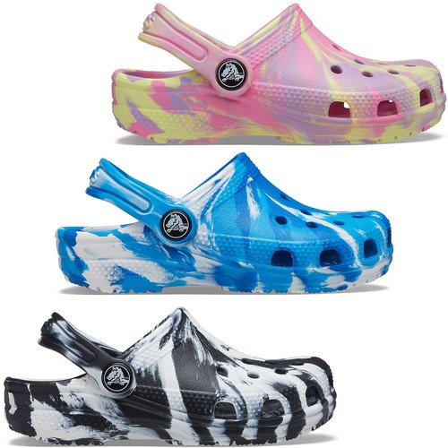Crocs kids classic marbled - kids,