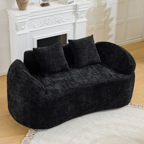 Black curved two person - curved,
