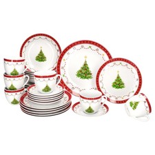 30tlg Kombiservice Weihnachtstraum Porzellan 6 Pers. Teller Tassen Weihnachten