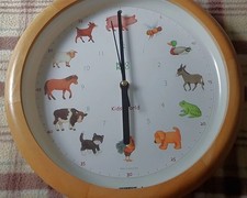 KooKoo Kids  Uhr Holz mit Tierstimmen