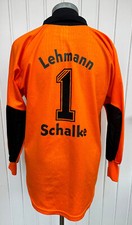 Adidas Schalke 04 Fußball Torwart Trikot #1 Lehmann 1997-1998 Orange Gr. S