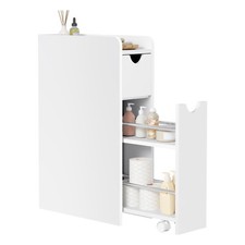 EUGAD Badezimmerschrank schmal Badschrank Kleiner Schrank für Toilettenpapier