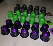 29 leere ALU Kaffee Kapseln Nespresso RIO DE JANEIRO , ARPEGGIO & Roma - Schmuck