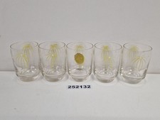 5x Likörgläser Glas Motiv