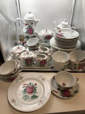 Porzellan Tee und Kaffeeservice August Warnecke Ostfriesland 9 Personen 41-tlg