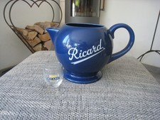 seltener rar Ricard Krug Pastis Anis Wasser Krug blau 3,0 Liter Sammler 20 cm h