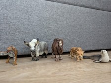 Schleichtiere Zootiere (Tiger, Bison, Kamel, Robbe, Jaguar)