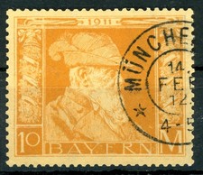 Bayern: Mi.Nr.90I Luitpold gestempelt, gepr. Bauer BPP. Mi: 85,-