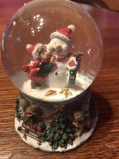 Schneekugel Schneemann mit