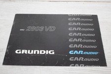 GRUNDIG BEDIENUNGSANLEITUNG für AUTORADIOS von 1992