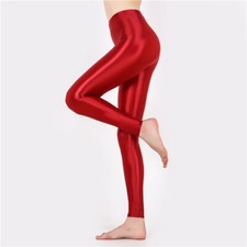 Damen Shiny LEGGINGS nass