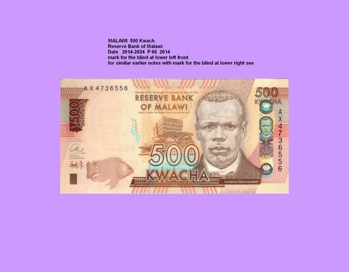 Malawi 500 kwacha 2014 - ,