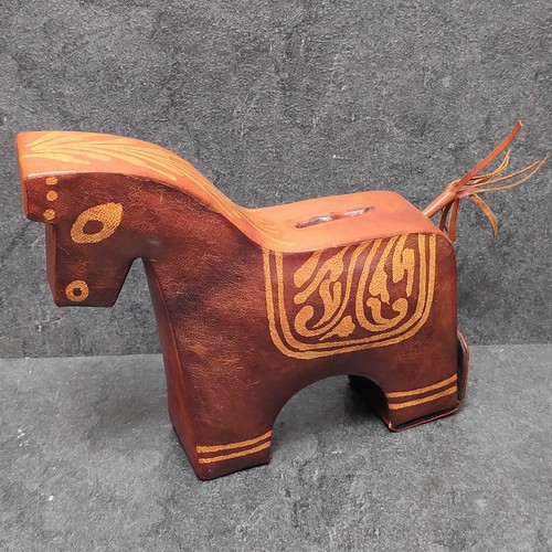 Spardose pferd leder - spardose,