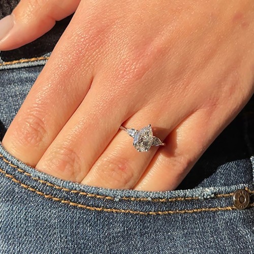 950 platin designer diamant - 950,