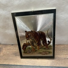 Tiger Metallbild Vintage