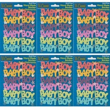 6x Baby Boy Sticker –