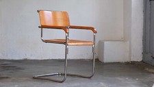 Bauhaus Freischwinger Stuhl, Modell B34 von Marcel Breuer