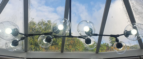 Schwarzer sputnik kronleuchter - schwarzer,