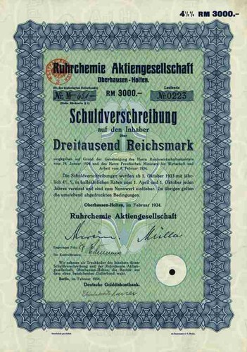 Ruhrchemie 1934 oberhausen - 1934,