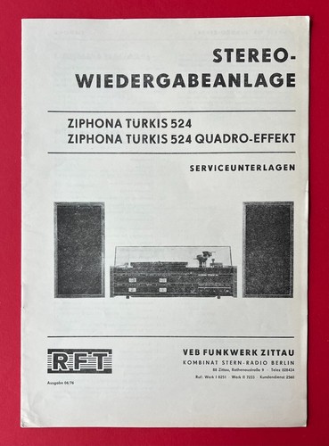Ddr rft service manual veb - ddr,