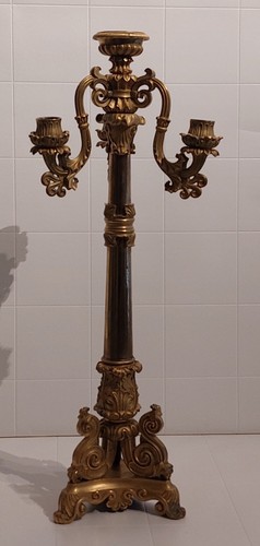 Antiker bronze kerzenständer - antiker, bronze-kerzenständer