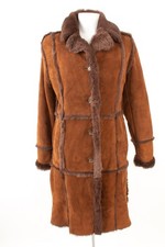 Shearling Lammfellmantel Gr.IT46 DE 40 Echt Lammfell Lavorazione Artigiana braun