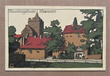 NAUMBURG Saale, MARIENTOR - Steindruck, Künstler-Steinzeichnung - 1917