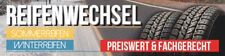 PVC Werbebanner Plane Reifenwechsel Sommerreifen Winterreifen Rad mit Ösen