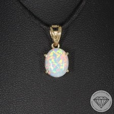 Wert 750 € Opal Anhänger 585 14 Karat Gelb Gold xxyy