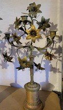 Paar antike decorative  Tischkerzenleuchter Bronze 56cm hoch