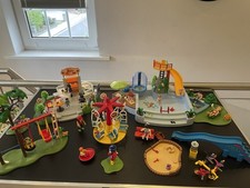 Playmobil 4858 Freibad mit Rutsche 4070 Spielplatz 4134 Eisdiele