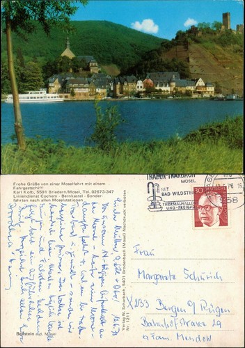 Ansichtskarte beilstein - ansichtskarte,