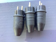 3stk. Vollgummi Schuko-Stecker ABL SURSUM