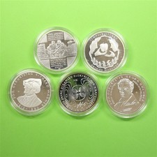 BRD 2013 5x 10 Euro Silber-Gedenkmünzen in Kapseln PP Spiegelglanz