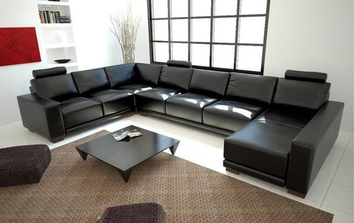 Ledersofa couch wohnlandschaft - ledersofa,