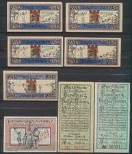 Flensburg - Stadt - 8x Notgeld