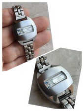 70s LOWENSENF NICE LADY JUMP HOUR SPRING VINTAGE WATCH UHREN UHR 27mm