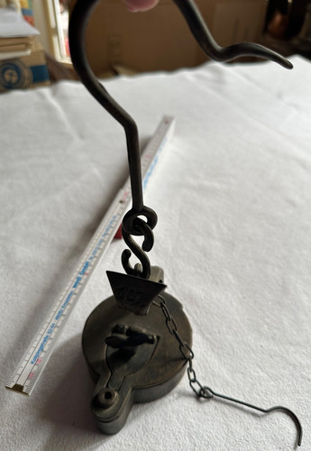 Antike grubenlampe frosch - grubenlampe, "frosch"