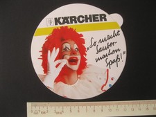 KÄRCHER "So macht Saubermachen Spaß" Aufkleber Sticker Reklame Werbung