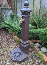 STANDBRUNNEN BRUNNEN ANTIK STIL MIT WASSERHAHN GARTENDEKO GRÜNDERZEIT STIL NEU  