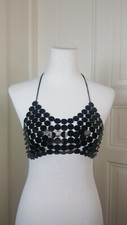 Pailletten crop top - pailletten,