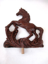 Schrankaufsatz Pferdemotiv Reitermotiv Schrankverzierung 60er 70er (P. 6L)