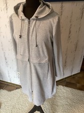 Jersey  Mantel/Kleid, Gr. 38/40, Grau, Tolle Schnittführung, „FOX`S“, Reißversch