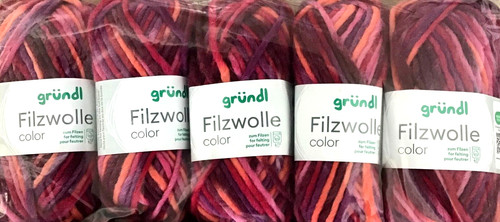 Filzwolle color - (kg/48€),