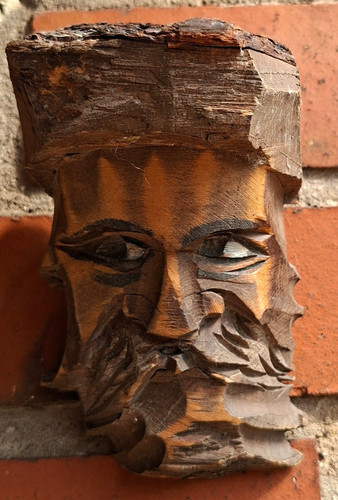 Vintage holz geschnitzt alter - holz,