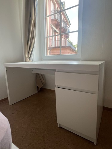 Schreibtisch malm weiß ikea - weiß,